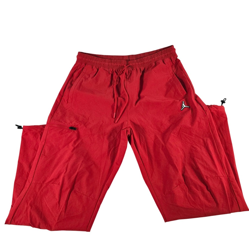 Jordan Mens Essentials Woven Pants Red Jumpman Cargo DQ7509-612 Size L